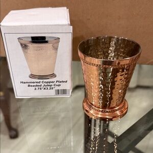Hammered Copper Plated Julep Cup